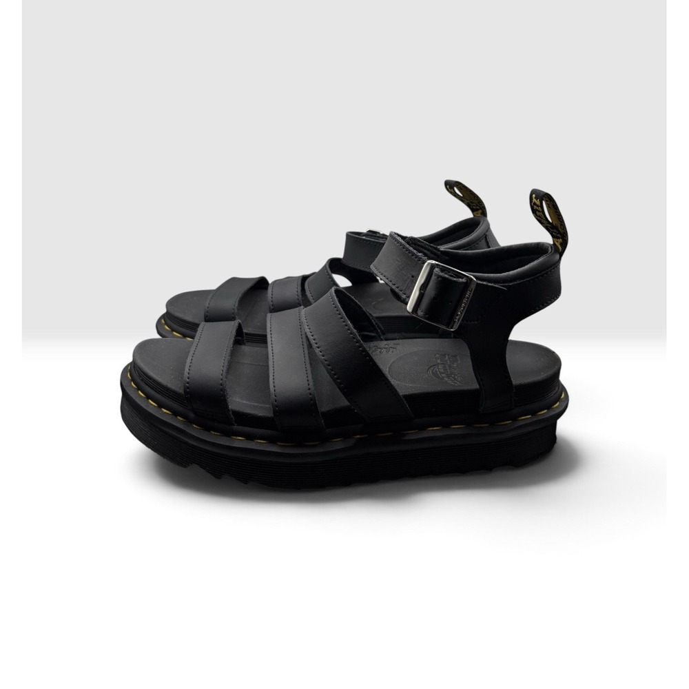 Dr. Martens Womens Blaire Platform Sandals Athena Black Leather Sz 11 Punk -2101
